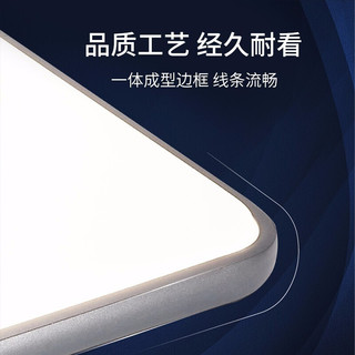 PHILIPS 飞利浦 led吸顶灯智能卧室书房餐厅现代简约灯具灯饰智控调光36W 怡轩灰