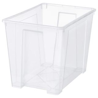 IKEA 宜家 SAMLA萨姆拉 收纳箱 56*39*42cm 2个 透明