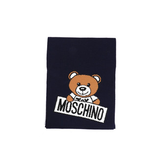 MOSCHINO 男女款围巾 30572 M1857 藏蓝色 160*31cm