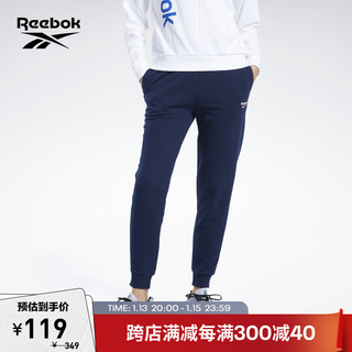 Reebok 锐步 官方女子FK2780运动基础健身运动训练长裤 FK2780_藏蓝色 A/XS