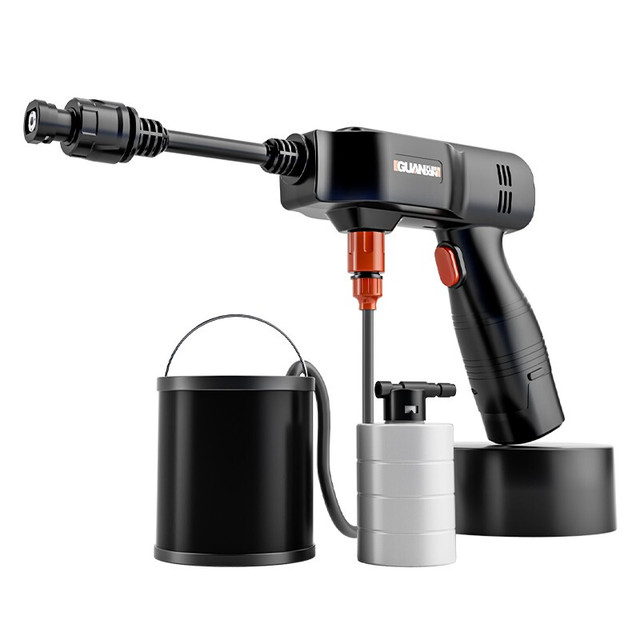 GUANXIN 关心 高压洗车机家用高压水枪无线锂电便携式洗车神器 mini-1单电