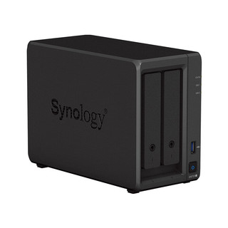 群晖（Synology）DS723+ 2盘位NAS磁盘列阵企业网络存储服务器个人私有云备份网盘黑色 标配（不含硬盘）