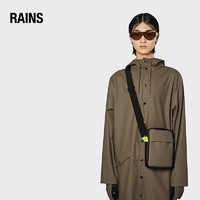 RAINS Jet Bag 单肩包防水包斜挎包腰包时尚潮流mini包 黑/乌木棕