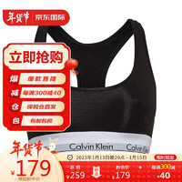 Calvin Klein CK女士运动文胸/内裤 Logo边 F3785E/QF4247E （内衣）黑色 S
