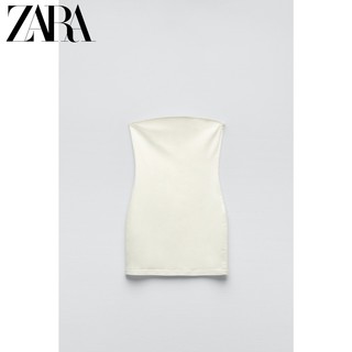 ZARA折扣季 TRF 女装 白色短版连衣裙 6929204 251