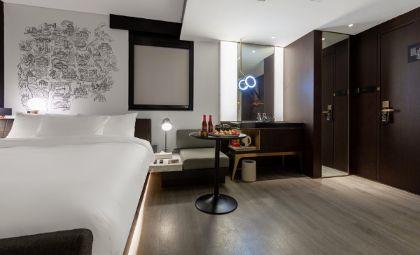 市中心位置佳西安钟楼南门citigo欢阁酒店大床房3晚可拆分含早