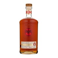 cdf会员购：BACARDI 百加得 8年金朗姆酒 40%vol 1000ml