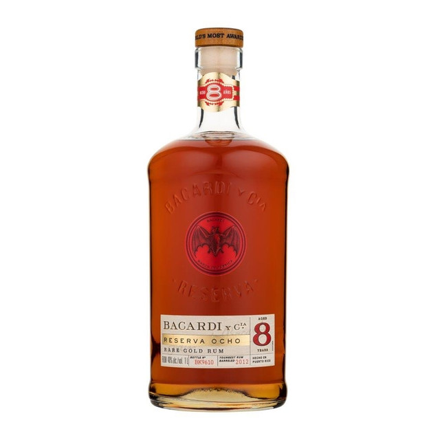 限新用户：百加得 8年金朗姆酒 40%vol 1000ml