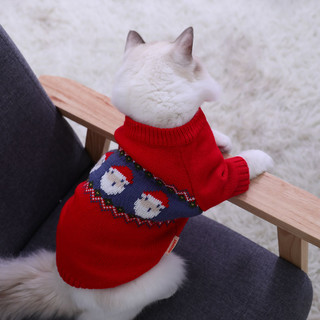 小猫咪衣服冬季保暖可爱布偶狗狗防掉毛幼猫宠物猫秋冬毛衣圣诞装