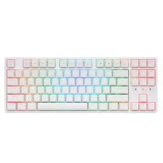 irok 艾石头 FE87 RGB U 87键全键热插拔RGB背光机械键盘游戏键盘 白色 红轴