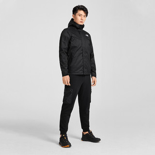 TheNorthFace北面三合一冲锋衣外套男抓绒防水秋冬上新|4U7X UJF/黑色 L/175 XXL/185