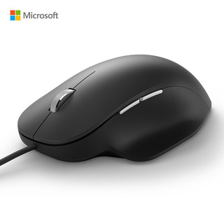 Microsoft 微软 简约精准鼠标 黑色 | 有线鼠标 自定义侧键