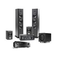 polk 普乐之声 T50+T30+T15+PSW111+X540 5.1声道组合影院 黑橡木色