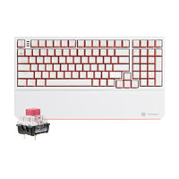 HEXGEARS 黑峡谷 X4 双模机械键盘 99键 BOX玫瑰红轴 桃桃气泡水