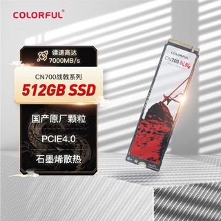 COLORFUL 七彩虹 512GB  SSD固态硬盘 M.2接口(NVMe协议) CN700战戟系列 PCIe 4.0 x4