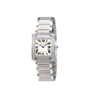 Cartier 卡地亚 TANK FRANÇAISE 腕表系列 24.9毫米石英腕表 W4TA0009