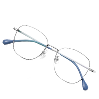 HD 汇鼎 7820 银色β钛眼镜框+1.74折射率 防蓝光镜片