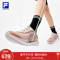 FILA 斐乐 RTM官方女鞋综训鞋2022冬季新款时尚轻便有氧运动健身鞋 琥珀粉-AL 37.5