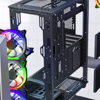 MACHENIKE 机械师 幽灵战机 T90-T 十三代酷睿版 游戏台式机 黑色（酷睿i5-13600K、RTX 3060Ti、16GB、512GB SSD、水冷）