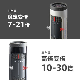 VIXEN 日本进口单筒望远镜高清夜视高倍便携式变倍观景观鸟成人儿童手机 黑色10-30变倍 赠手机夹