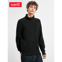 班尼路（Baleno）时尚印花刺绣卫衣男个性字母立领开衫青春潮流 00A-88835405	 XL