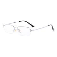 潮库 15012 银色记忆钛半框眼镜框+1.67折射率 防蓝光镜片