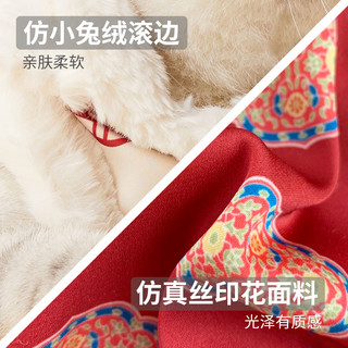 UFBemo狗狗新年衣服保暖冬季猫咪唐装过年喜庆宠物红色外套棉服