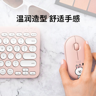 罗技（Logitech）Pebble无线蓝牙鼠标 LINE FRIENDS系列-布朗熊