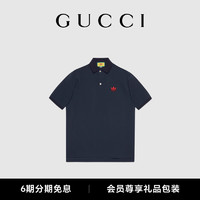 GUCCI古驰adidas x Gucci联名系列珠地棉Polo衫