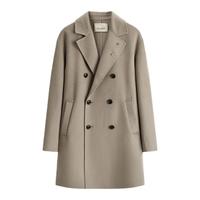 PEACEBIRD MEN 太平鸟男装 男士中长款大衣 B1AAC4Y04 卡其 S