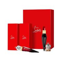 Christian Louboutin 彩妆组礼盒 (黑管水润丝缎唇膏#001Rouge Louboutin经典正红3.8g+持久哑光唇釉#001F RougeLouboutin路铂廷红4.5ml)