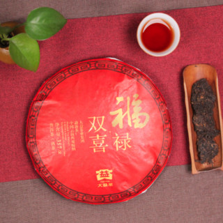 TAETEA 大益 福禄双喜 普洱茶双饼礼盒 357g*2饼（生茶+熟茶）