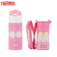 THERMOS 膳魔师 保温杯400ml  粉红色烟花款