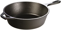 LODGE 洛极 L8DSK3 深铸铁煎锅，预先调味，10.25英寸（约26.04厘米）