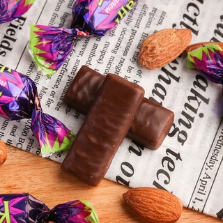 KDV紫皮糖糖果巧克力俄罗斯进口酥糖喜糖混合糖果500gX2