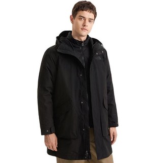 THE NORTH FACE 北面 男子三合一冲锋衣 NF0A7QT5-KX7 黑色 XXL