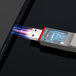 thinkplus TU180 Pro USB3.2 U盘 灰色 128GB USB-A