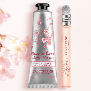 L'OCCITANE 欧舒丹 甜蜜樱花香水套装 (滚珠女士淡香水EDT10ml+润手霜30ml)