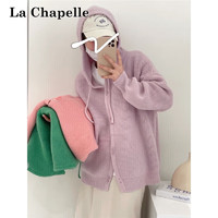 PLUS会员：La Chapelle 女士连帽针织衫