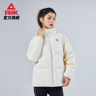 PEAK 匹克 官网立领羽绒服外套女士正品2022冬季新款鸭绒保暖面包服女