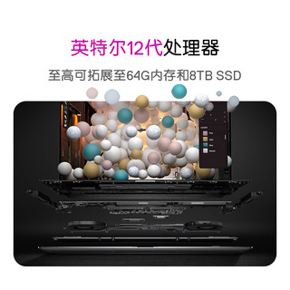 DELL 戴尔 XPS 9520 15.6英寸英特尔酷睿i7超轻薄高端笔记本电脑( i7-12700H 16G 512G RTX3050Ti )银