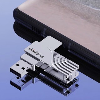 thinkplus TPCU301 USB3.0 U盘 银色 32GB USB-A/Type-C