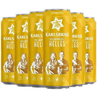 KARLSBRAU 卡斯布鲁 大麦啤酒 500ml*6瓶