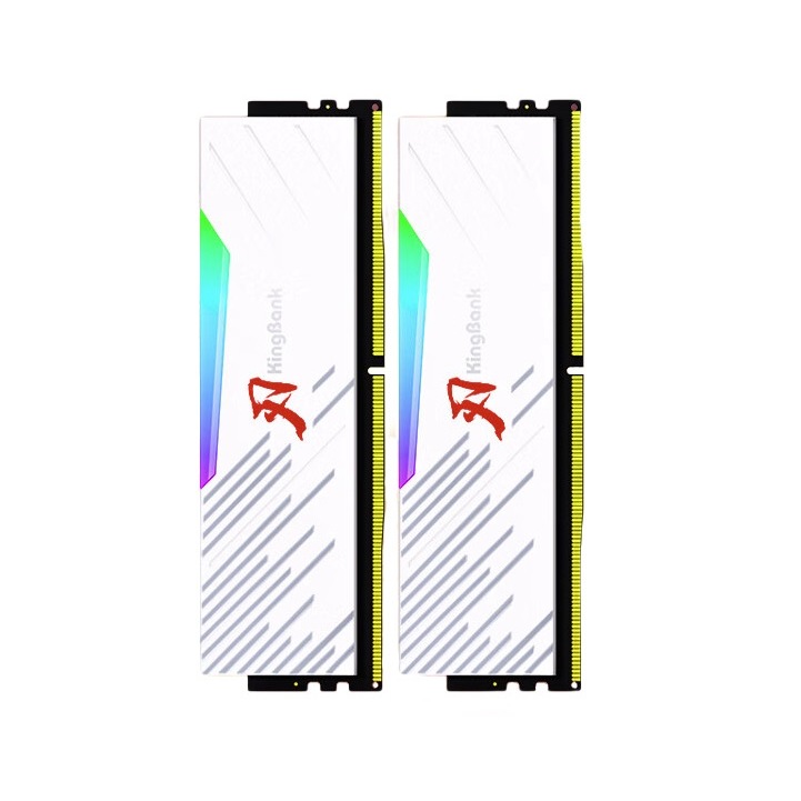 KINGBANK 金百达 刃系列 DDR5 6000MHz RGB 台式机内存 灯条 白色 64GB 32GB*2