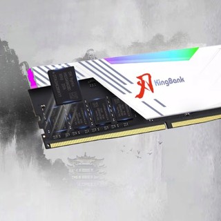 KINGBANK 金百达 白刃 DDR5 6000MHz RGB 台式机内存 灯条 白色 32GB 16GBx2