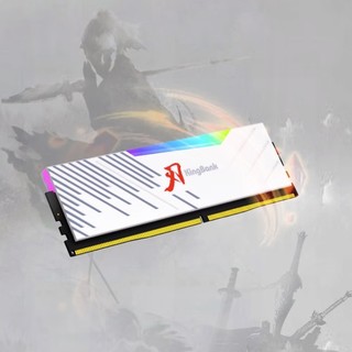 KINGBANK 金百达 白刃 DDR5 6000MHz RGB 台式机内存 灯条 白色 32GB 16GBx2