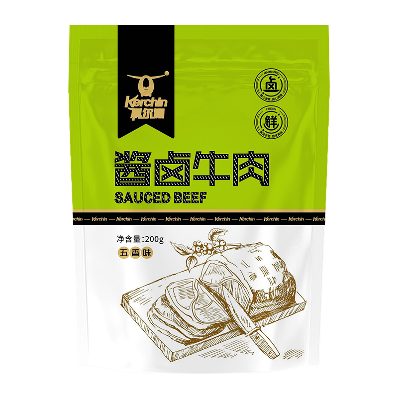 88VIP：Kerchin 科尔沁 88vip:Kerchin 科尔沁 酱卤牛肉干五香味200g*2