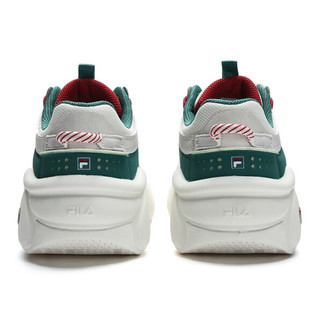 FILA 斐乐 Panini Xmas 女子休闲运动鞋 F12W312113F-SL 雪白/百合白 39