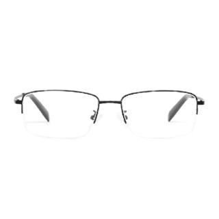 essilor 依视路 CVF2027BK 金属半框眼镜框+钻晶A3系列 非球面镜片