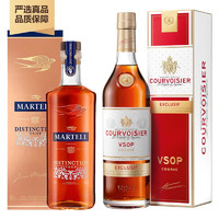 马爹利Martell 干邑白兰地 法国进口洋酒烈酒 VSOP XO 蓝带 一瓶一码 鼎盛 500ml+拿破仑VSOP 700ml